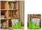 Basicwise Stackable Plastic Storage Bin - Clear Organizer Box for Closet, Pantry, Toys, Office - Sturdy, Cut Out Handles, Easy Access Even When Stacked - 10"W x 11"D x 9"H